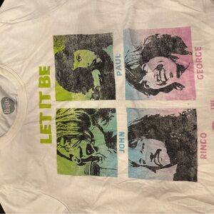 The Beatles 'Let It Be' Kids Graphic Tee in White medium